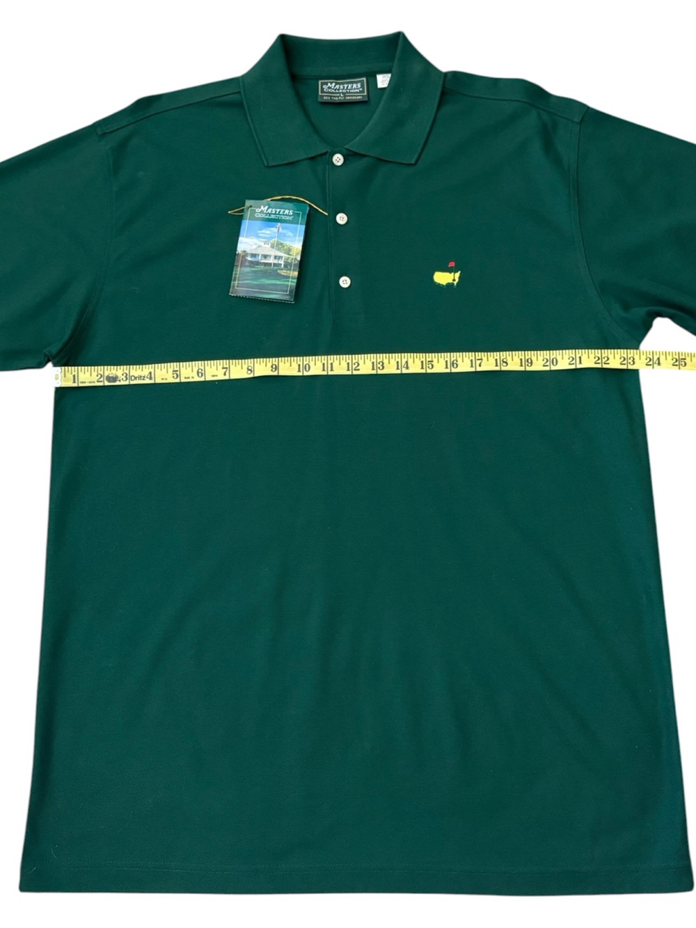 Masters Collection Augusta National Green Polo Shirt NWT Hong Kong Cotton Large - Picture 13 of 16